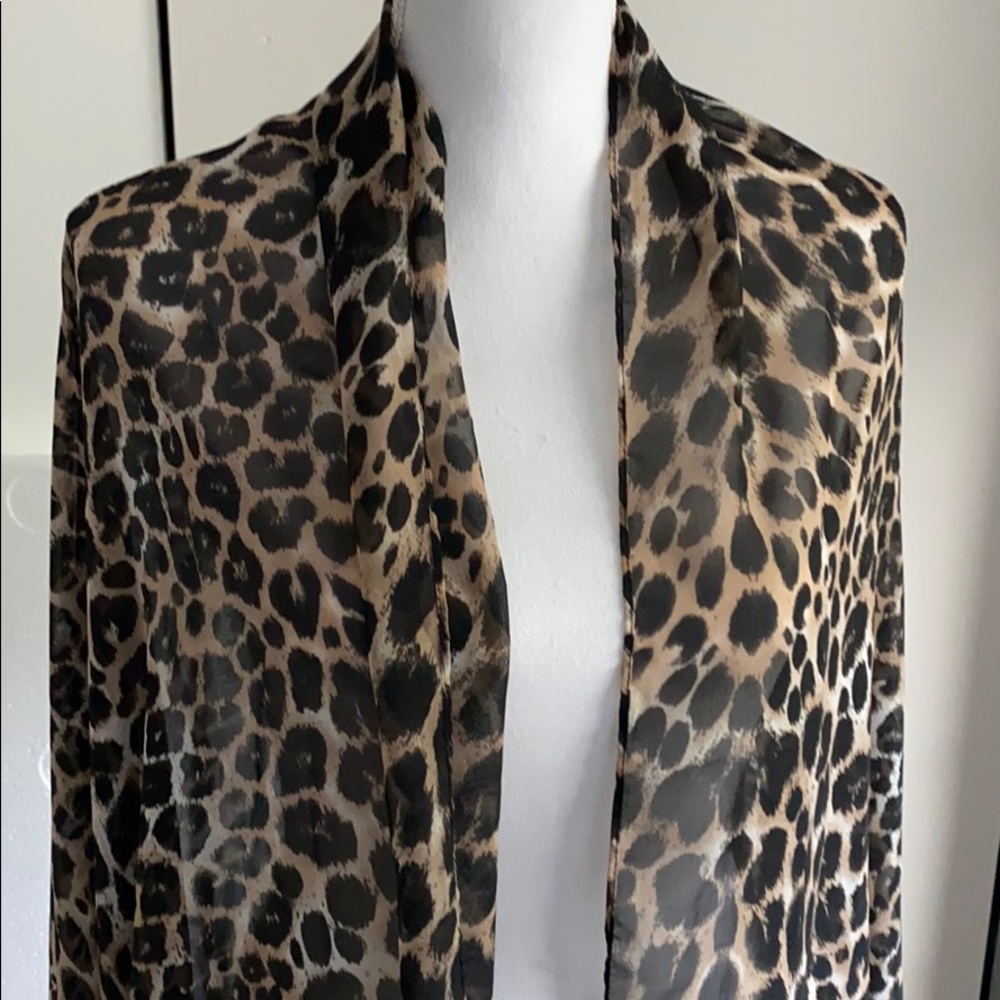 Chico’s leopard scarf